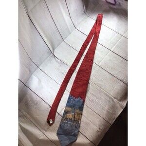 Vintage Field & Stream Deer River Men’s Silk Neck Tie